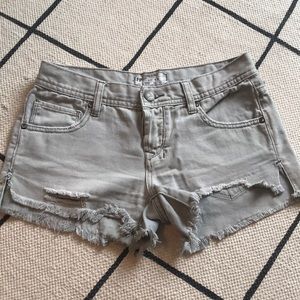 Free people cut off shorts gray